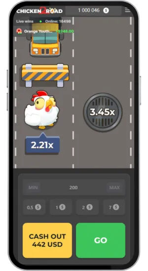 Chicken Near a High Multiplier