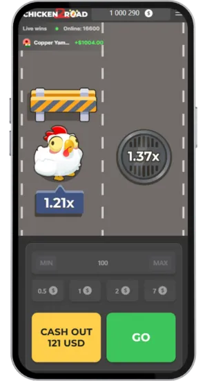 Chicken Reaching a Safe Spot