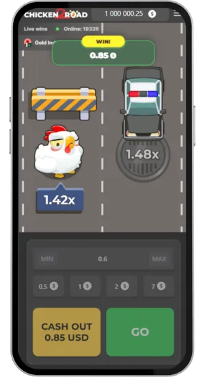 Kura przechodząca przez drogę w Chicken Road 2 polska wersja
