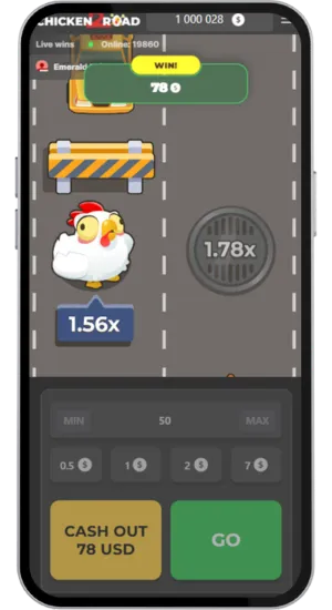 Poulet traversant la route dans Chicken Road 2 version française