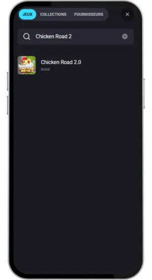 Interface de Chicken Road 2 version française