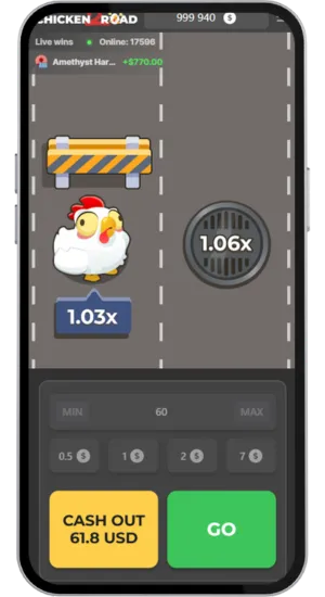 Pollo che raggiunge un punto sicuro