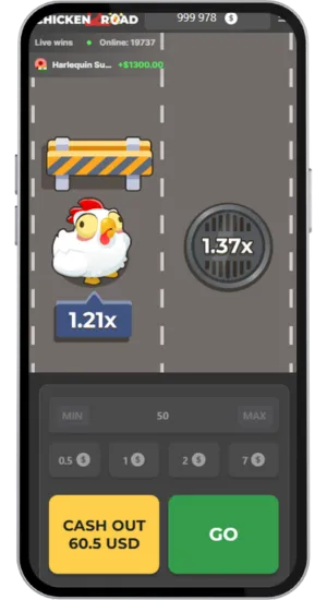 Poulet atteignant une zone sécurisée